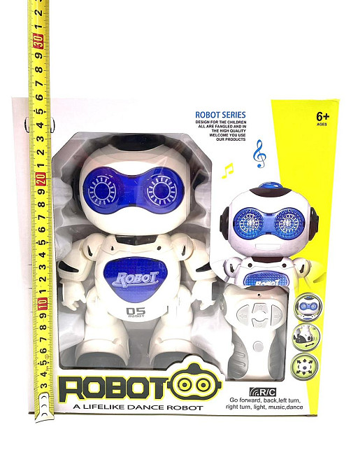 Робот на радіокеруванні Dance Robot танцює мелодії підсвічування Біло-Синій (606-1) Чернігів - фото 3
