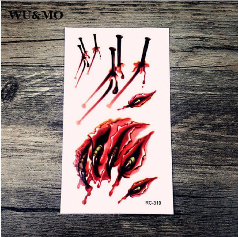 Тимчасове тату для Halloween 10 на 6 см різнобарвний Київ - фото 1