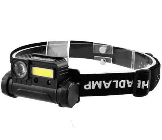 Фонтар налобний BL-123 COB з USB зарядкою 8137 Вінниця