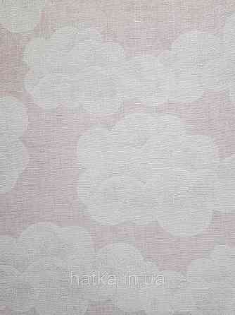 Обои винил на флизелине AS Creation Mia and Paul 0.53х10 детские тучки облака белые на розовом Киев