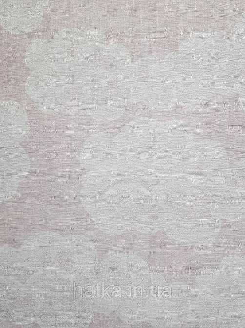 Обои винил на флизелине AS Creation Mia and Paul 0.53х10 детские тучки облака белые на розовом Киев - изображение 1