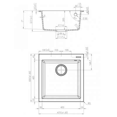 Мийка кухонна Elleci Q 102 on top aluminium 79 Вінниця