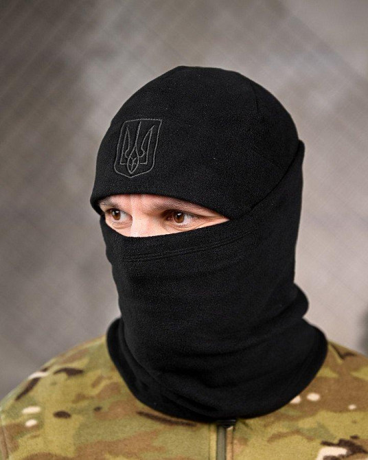 Комплект шапка баф чорний Police ВТ6254 Одеса - фото 1