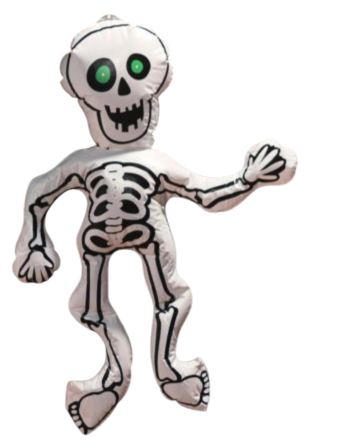 Повітряна куля Скелет декор на Хелловін 73х55 см Німеччина білий Київ