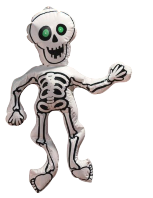 Повітряна куля Скелет декор на Хелловін 73х55 см Німеччина білий Київ - фото 2