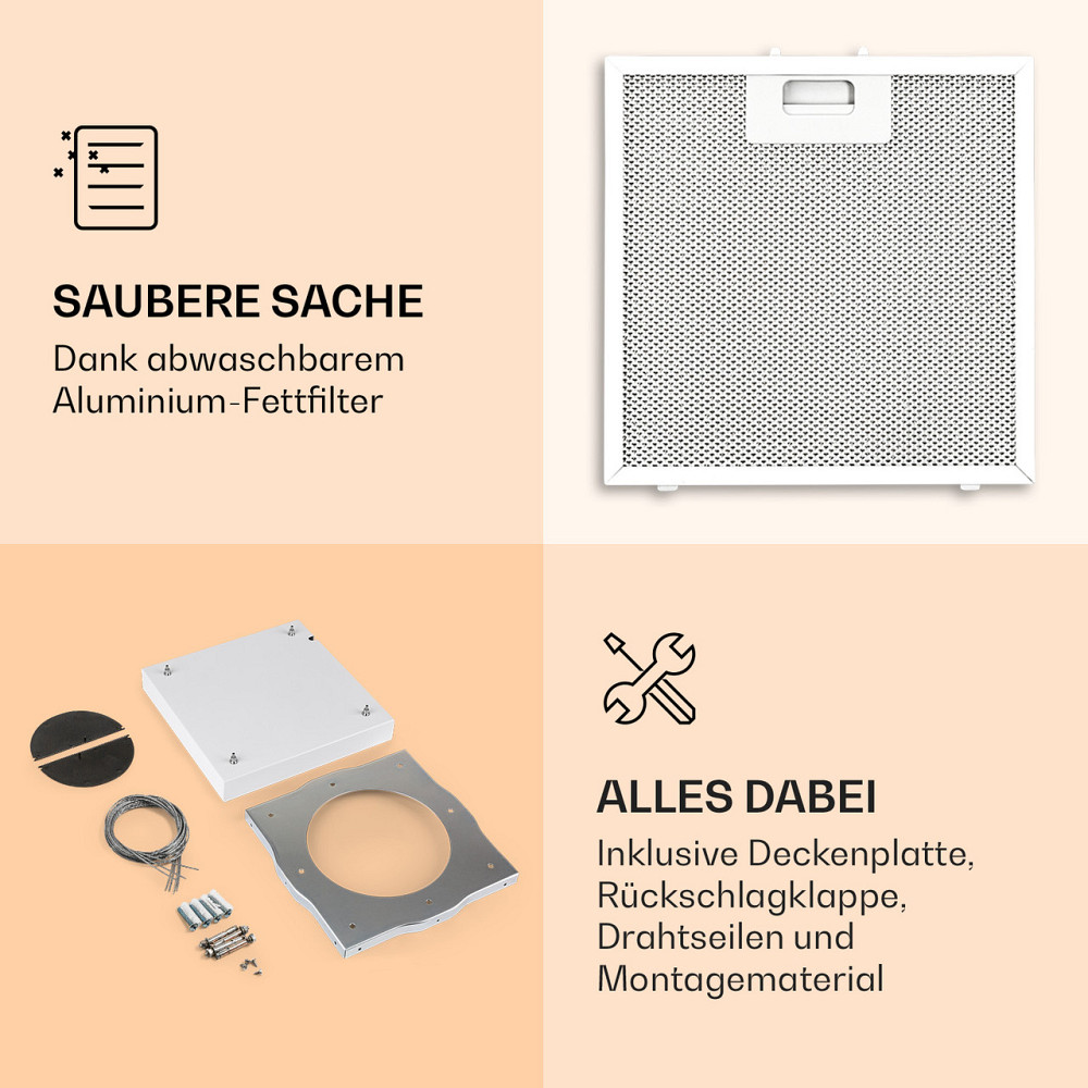 Люстра островная вытяжка 596м³/ч LED панель EEC A белая (Германия, читать описание) Ровно - изображение 4