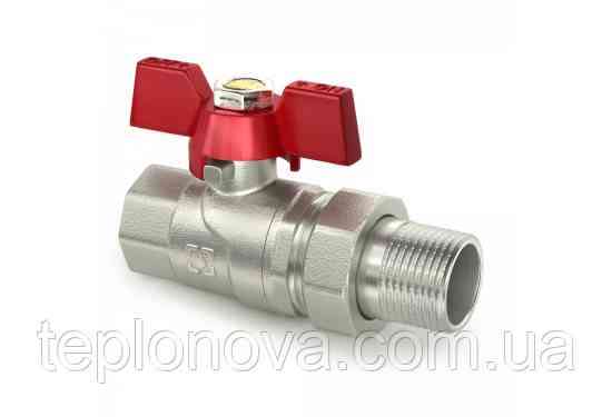 Кран з американкою (накидною гайкою) 1/2 PN40 Raftec Red CSA-011 Чернівці