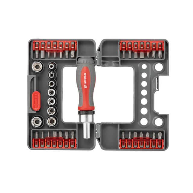 Реверсивна викрутка INTERTOOL 38 од, STORM - якісна викрутка з насадками для будь-яких завдань Львів - фото 3