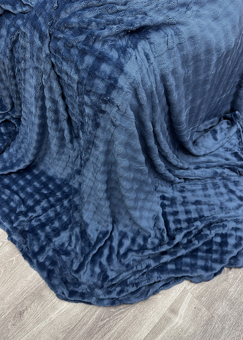 Плед-покривало 200х230 см (+-5см) Soft Night Синій (87-137) Київ - фото 8