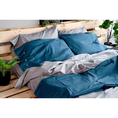 Простирадло Ardesto Mix&amp;Match сатин 240х260 см океан (ART2426FSB) Вінниця