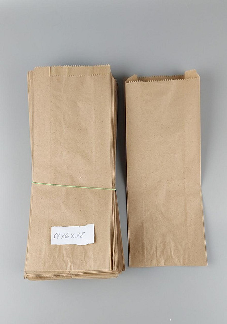 Бумажные пакеты саше 14/6*36 коричневый (100 шт) Харьков - изображение 2