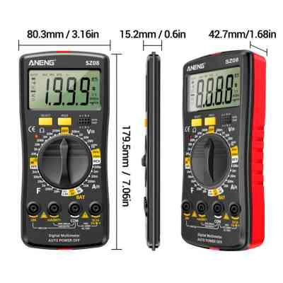 Цифровой мультиметр ANENG SZ08, V, A, R, C, T, F, функція hFE (SZ08) Винница