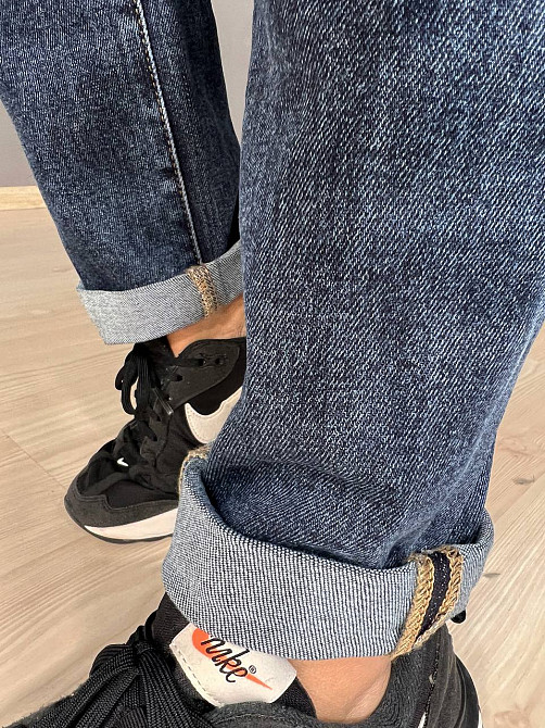 Джинсы женские Vanver 8003-8026 MOM jeans с резинкой на талии увеличенные размеры стрейчевые высокая Одесса - изображение 4