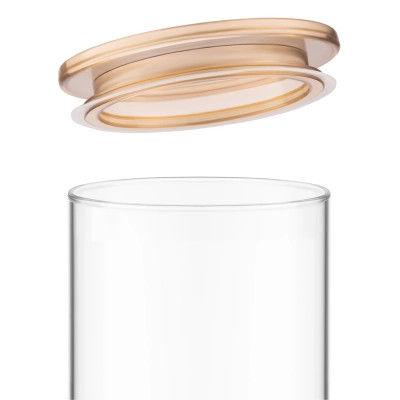 Банка Ardesto Fresh 1100 мл, скло, пластик, прозорий (AR1311SFM) Винница - изображение 3