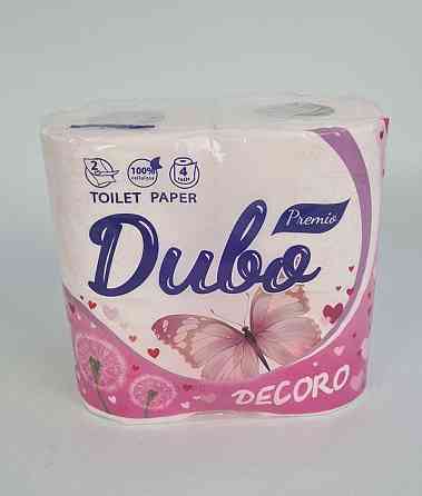 Туалетная бумага(2слоя)  белая с розовым тиснением (а4) Диво Premio Decoro (1 пачка) Харьков