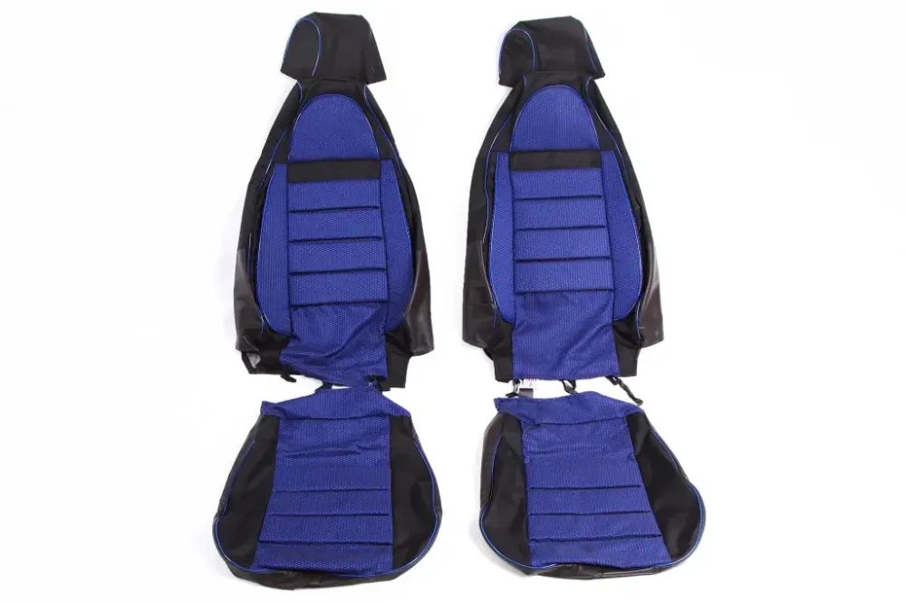 Чехли на сідчиці Lanos Avto-fortuna Пілот з паралоном сині Вінниця - фото 2