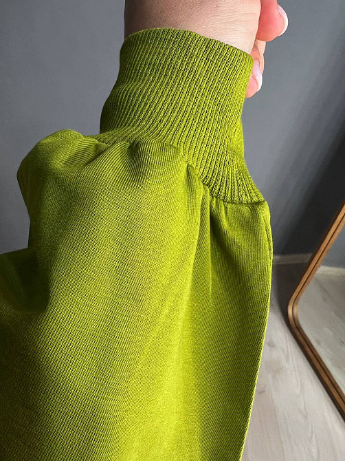 Свитшот женский MY CITY 3044 широкий оверсайз супер свободного кроя большие размеры, зеленый, one size Киев - изображение 14