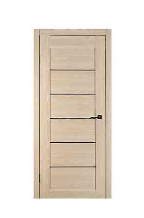 Дверь Реликт Лайн 10 Акация + Черное стекло 70*200 см Двери межкомнатные с чёрным стеклом Киев