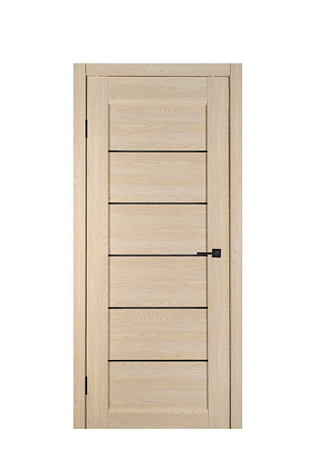 Дверь Реликт Лайн 10 Акация + Черное стекло 70*200 см Двери межкомнатные с чёрным стеклом Киев - изображение 1