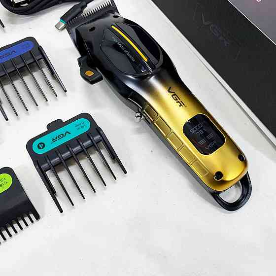 Електрична машинка з насадкою для бороди VGR, Машинка для стрижки на акумуляторі Тример скронь YN-28 Львів