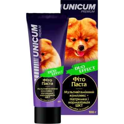 Паста для животных Unicum Duo Мультивитамин+ЖКТ для собак и щенков 100 г (4820150208813) Винница
