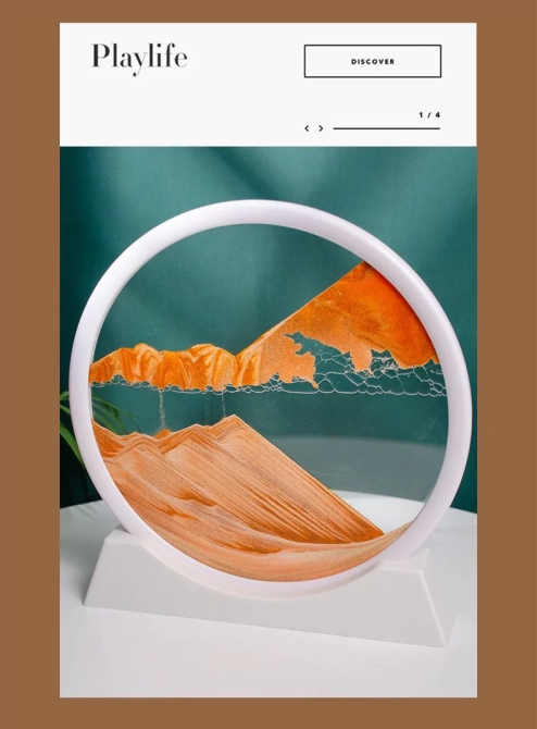 Картина песчаный пейзаж 3D (26,5х25см) Киев - изображение 2