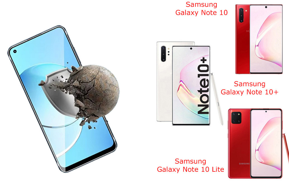 Захисне скло DefenzoGlass для Samsung Galaxy Note 10, Galaxy Note 10+, Galaxy Note 10 Lite – подвійна міцність Київ - фото 2