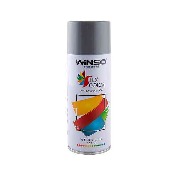 Краска акриловая Winso Spray 450мл темно-серый (DEEP GREY/RAL7031) Київ