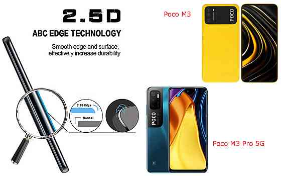Захисне скло ArmorGlass для Poco M3, Poco M3 Pro 5G – стійке до подряпин та ударів Київ