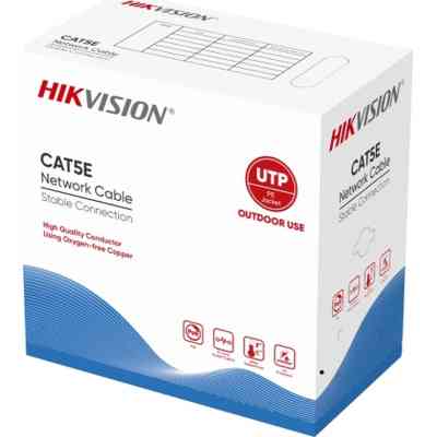 Кабель сетевой Hikvision UTP 305м, cat.5e, CU, outdoor (DS-1LN5EO-UU/E) Винница