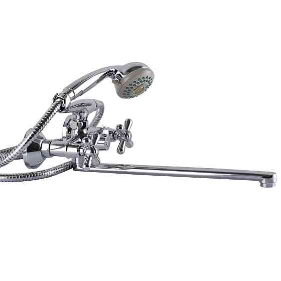 Змішувач для ванни Globus Lux GB-DOMINOX-0316-Euro перемикач латунь L350мм (000012242) Київ