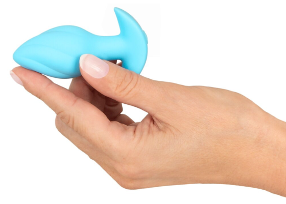 Анальна пробка з вібрацією Vibrating Mini Butt Plug Blue Sex Aura Київ