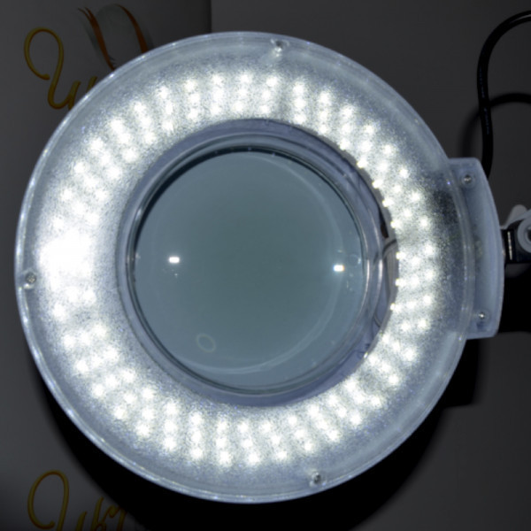 Лампа лупа підлогові на колесах на штативі з 120 LED діодами , з кришкою , збільшення 5 діоптрій . Київ - фото 6