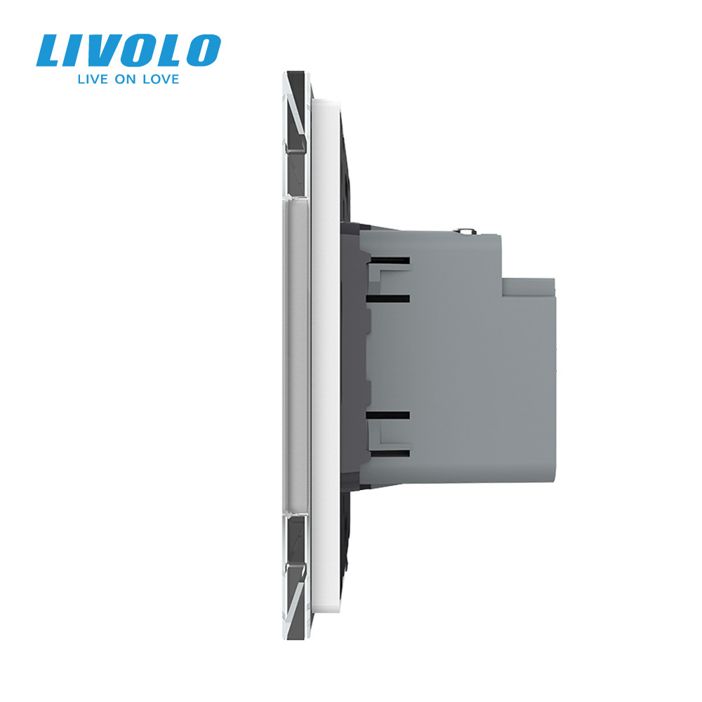 LIVOLO Розетка USB Type-C з Power Delivery 45W Livolo білий (VL-C7-FCUC-2WP) Коломия - фото 8