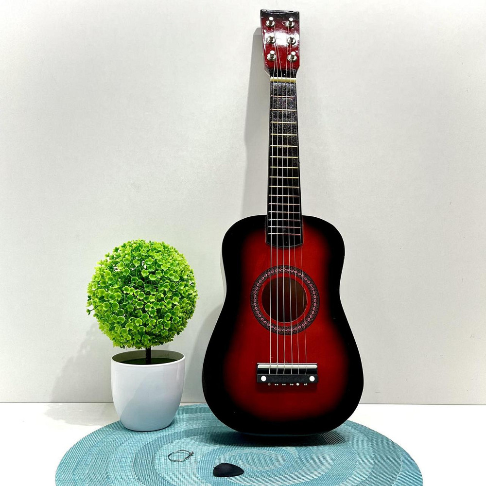 Гітара дерев'яна дитяча 6 струн Червона (M 1369) Чернигов - изображение 3