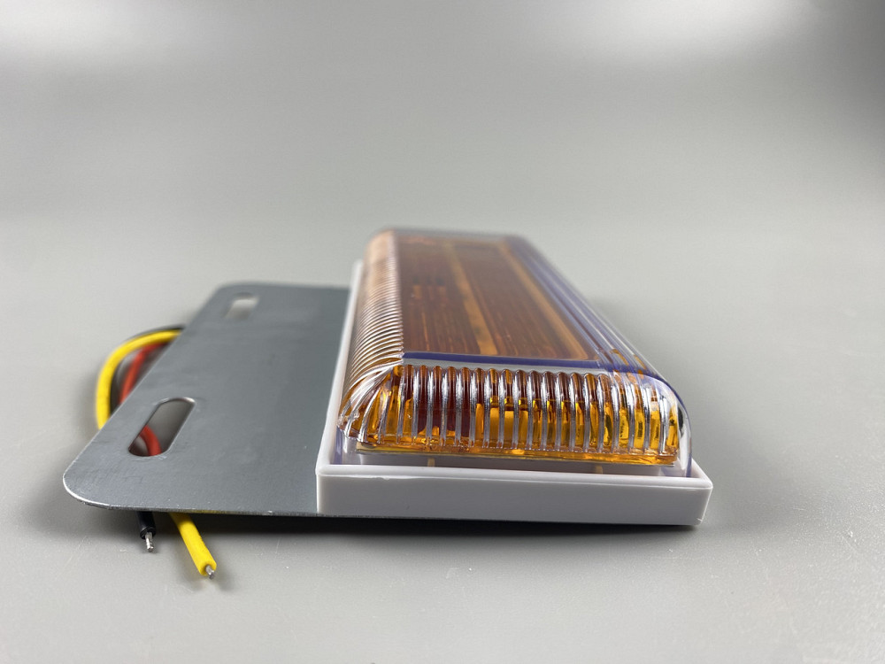 Ліхтар габаритний світлодіодний LED задній бічний 24V жовтогарячий світло габаритки на авто універсальні Мукачево - фото 5