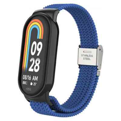 Ремешок для фитнес браслета Armorstandart Braided Solo Loop для Xiaomi Mi Band 7/6/5/4 Blue (ARM69903) Винница