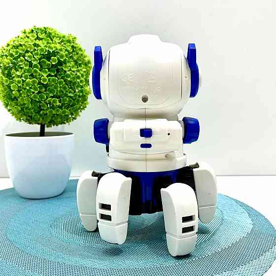 Робот на радіокеруванні Robot танцює мелодії підсвічування Біло-Синій (J1066A) Чернігів