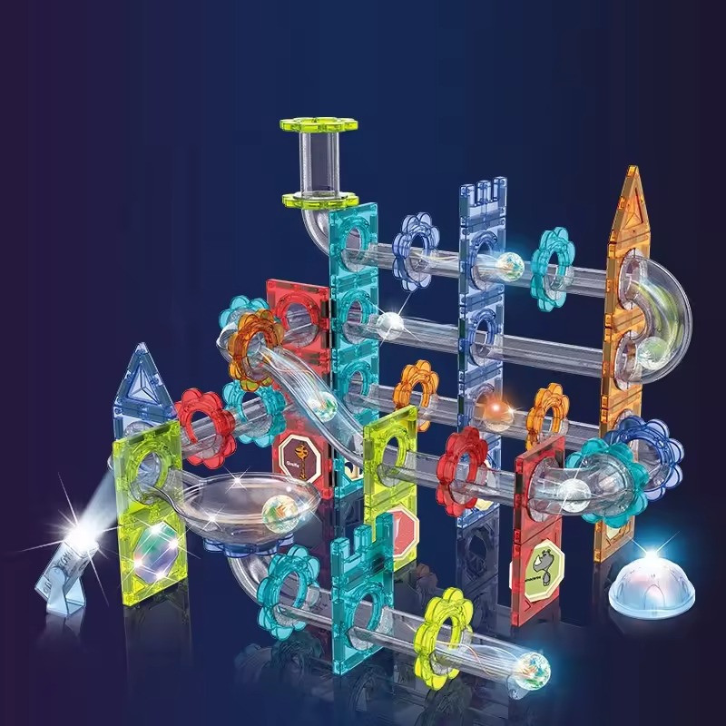 Конструктор магнітний зі світло-звуковими ефектами на 120 деталей Київ - фото 1