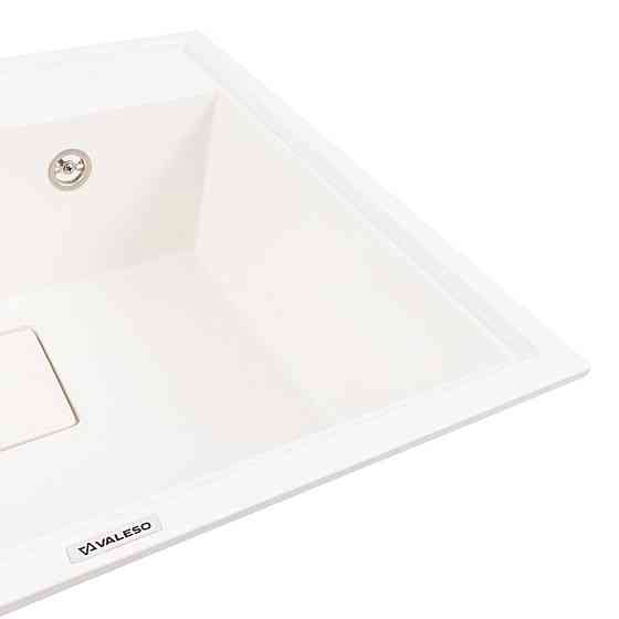 VALESO Гранітна мийка VALESO SHERLIT 6050 матова Білосніжна Киев