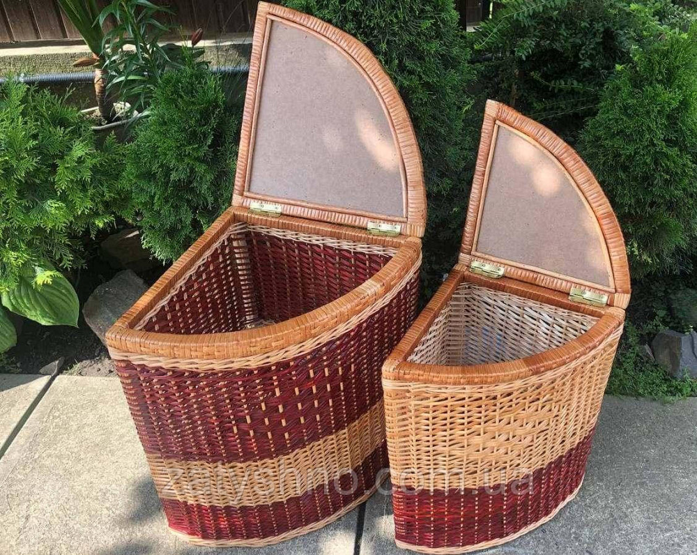Набор плетеных угловых корзин крашеных Киев - изображение 2