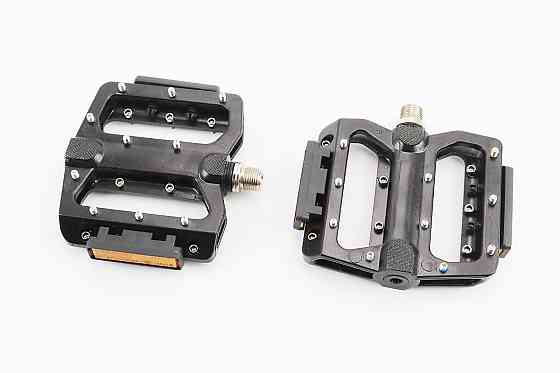 Педалі MTB широкі 9/16" (103x107x24mm) зі знімними шипами, пром-підшипник (6*13*5), алюмінієві, NWL-393B-RP Київ