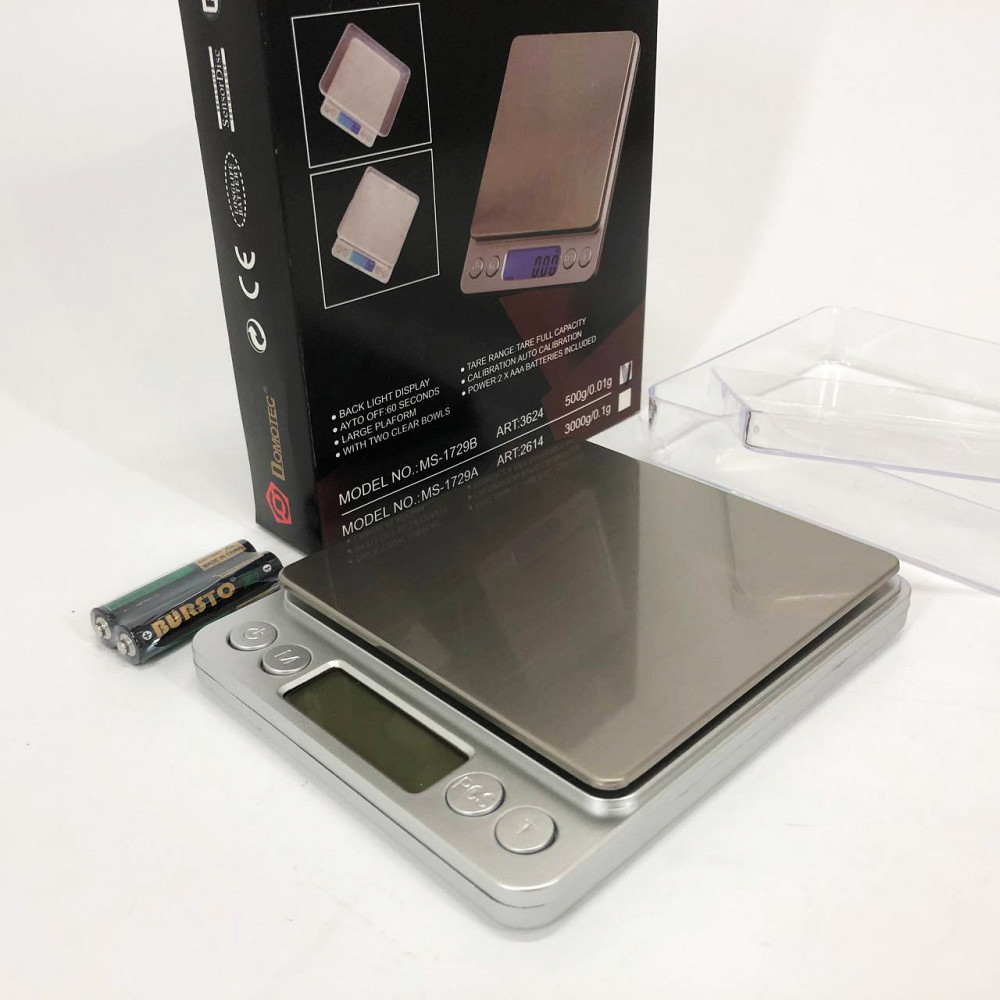 Ваги лабораторні ювелірні Domotec MS-1729B 500 г, Компактні електронні ваги для ювелірів ZC-10 Львів - фото 11