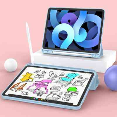 Чохол до планшета BeCover Tri Fold Hard TPU Apple iPad Air 4 10.9 2020/2022 Light Blue (706752) (706752) Вінниця