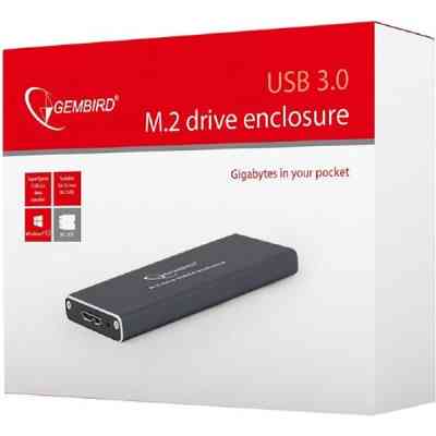 Кишеня зовнішня Gembird M.2 (NGFF), USB3.0, черный (EE2280-U3C-01) Вінниця