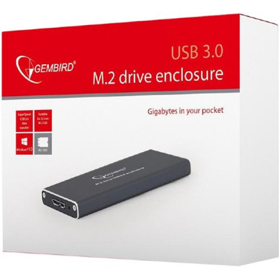 Кишеня зовнішня Gembird M.2 (NGFF), USB3.0, черный (EE2280-U3C-01) Вінниця - фото 5