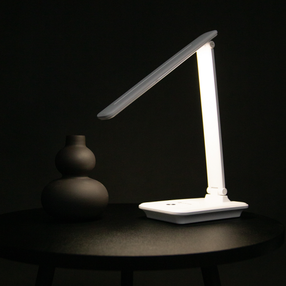 LED светильник настольный аккумуляторный с функцией повербанка 10Вт, белый Днепр