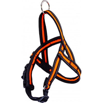Шлея для собак GimDog Alfresco Y неопрен 1.5х42 45-55 см помаранчева (8009632059631) Вінниця - фото 1
