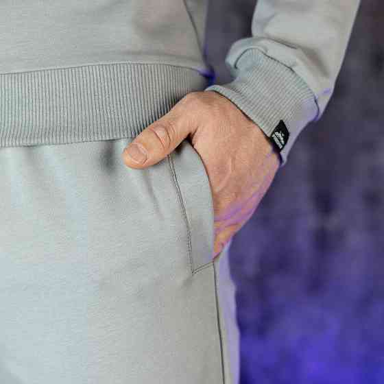 Чоловічі штани джогери з кишенями сталеві Pobedov 95 Київ