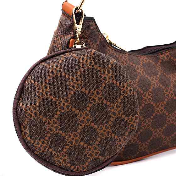 Жіноча сумка у формі півмісяця з екошкіри Vintage sale_15145 Коричневий Київ